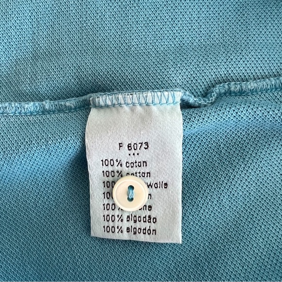 Lacoste Blue Vintage Washed Polo Shirt Mens Sz EU 8 US XXL - Picture 11 of 15